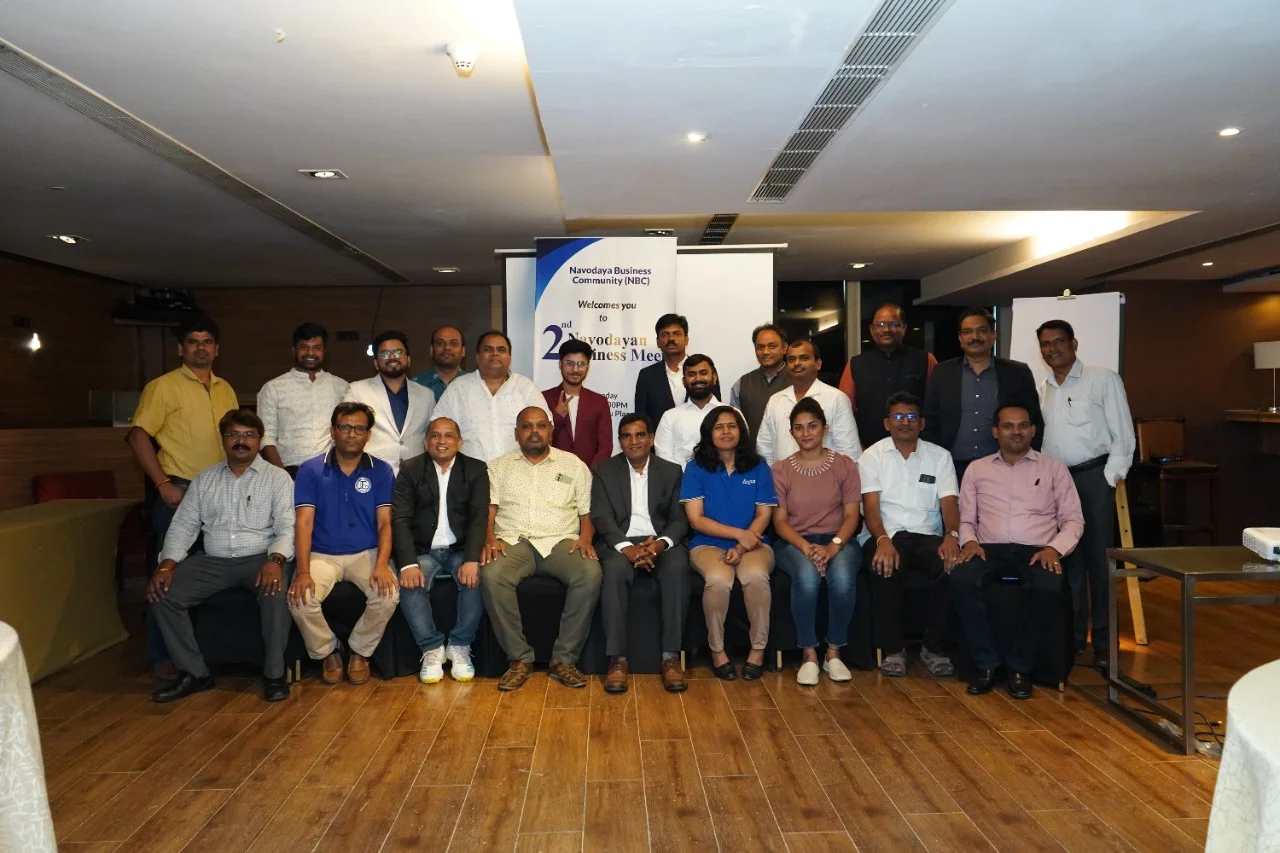 Navodayan entrepreneurs gathered for a community business meeting